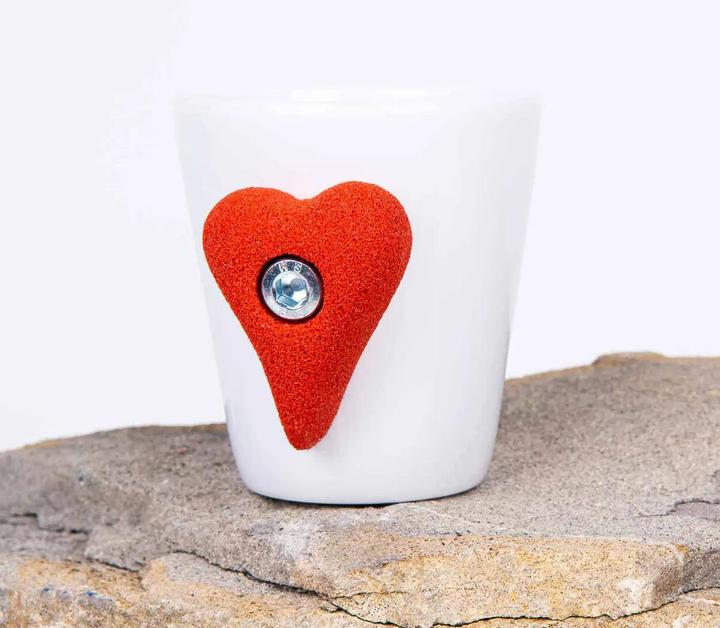 Image du produit Klettertasse Kaffee «Herz»