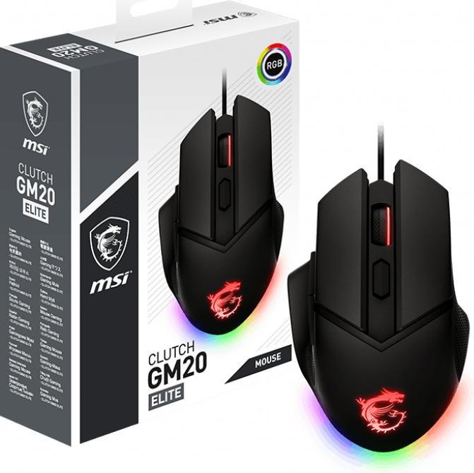 Image du produit MSI Clutch GM08 Computer Mouse USB Type A Optical 4200 DPI For both hands (Filaire)