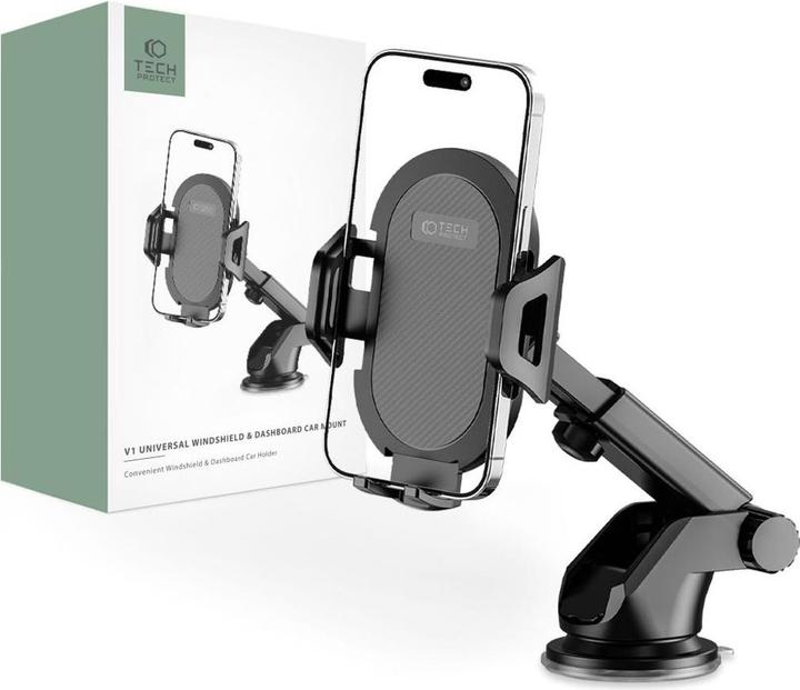 Productafbeelding Tech-Protect V1 autotelefoonhouder voor cockpit - zwart
