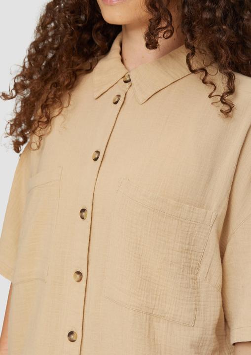 Immagine prodotto s.Oliver Bluse Hemdbluse aus Baumwolle in kurzer Länge (50)