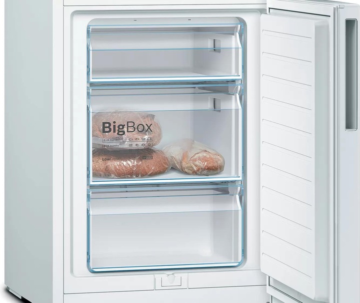 Produktbild Bosch Hausgeräte Serie 4 KGV362WEAS, 308 L, SN-T, 4.5 kg/24h, E, Fresh zone compartment, White (308 l)