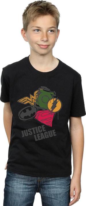 Produktbild Justice League Spray Logos TShirt Jungen (152, 158)