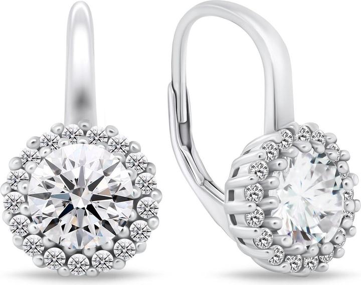 Produktbild Brilio Silver - Charming silver earrings with clear zircons EA746W