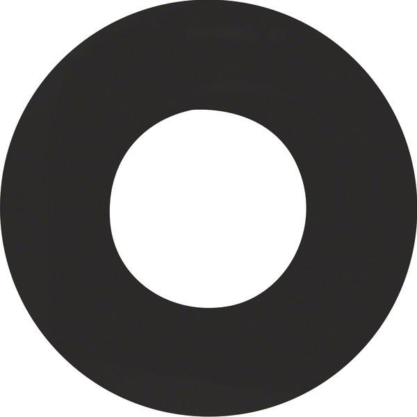 Berker, Zubehör Schalterprogramm, Zentralstück für Drucktaster und Lichtsignal E10 R.1/R.3 schwarz, glänzend