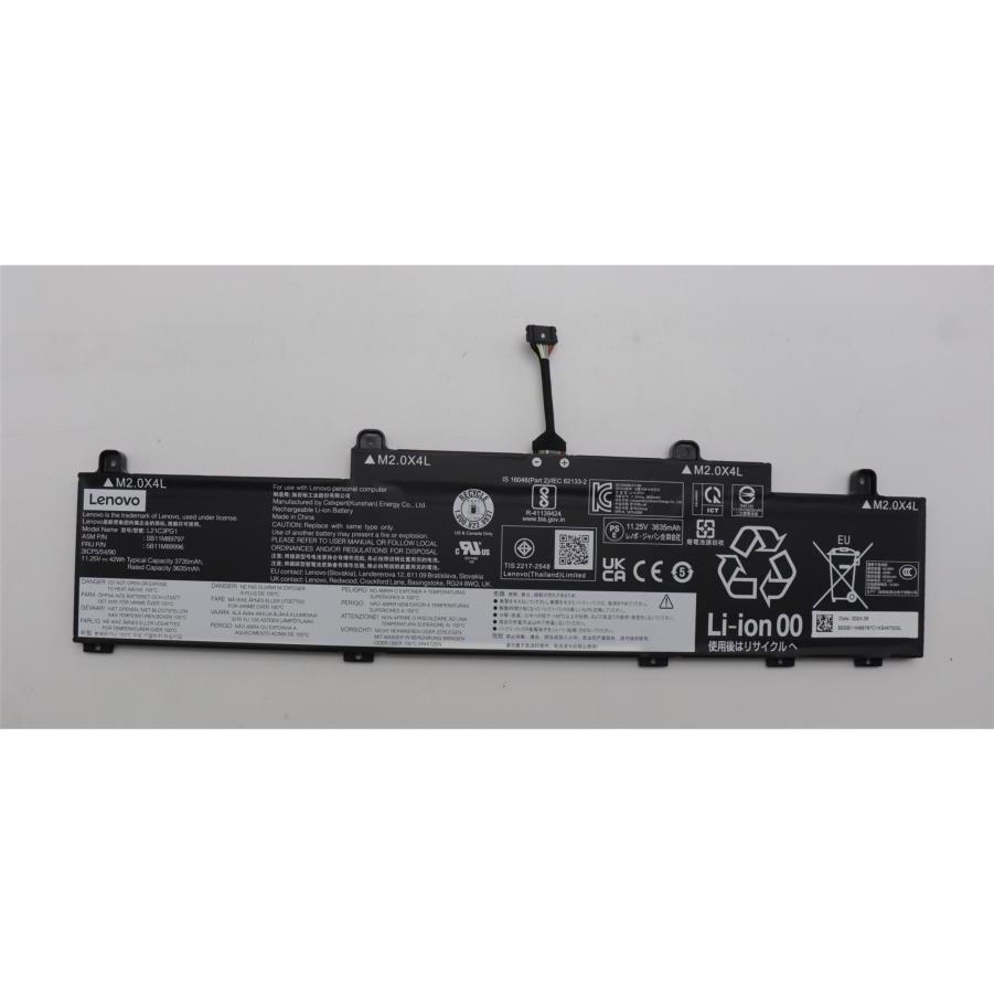 Lenovo BATTERY Internal, 3c 42Wh (3 Zellen), Notebook Akku