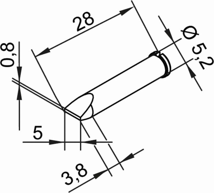 Produktbild Lötspitze 5,0mm meisselförmig (Lötspitze)