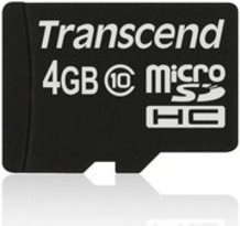 Image du produit Transcend microSDHC sans adaptateur (4 Go, microSDHC, U1, UHS-I)
