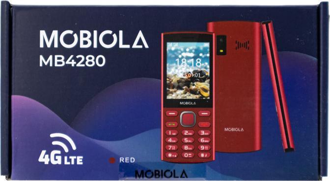 Actual product image Mobiola Gsm-Telefon Mb4280 4g Rot Klassisches Telefon Für Senioren