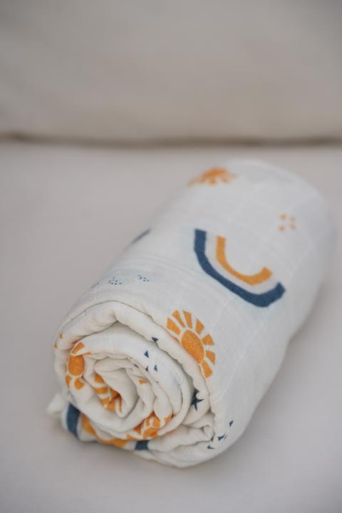 Produktbild Beberotti Organic Musselin Wickeldecke (120 cm, 120 cm)