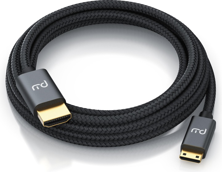 Produktbild Primewire Mini HDMI auf HDMI Kabel, Typ C auf Typ A, 4K miniHDMI Adapterkabel 3840 x 2160 @ 60 Hz, HDR, ARC (5 m, HDMI)