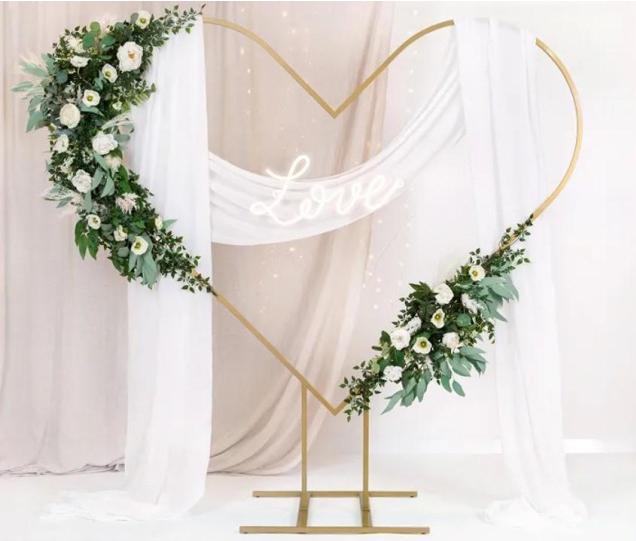 Produktbild Partydeco Ballon- und Deko Hintergrundständer Herz 2m (200 cm)