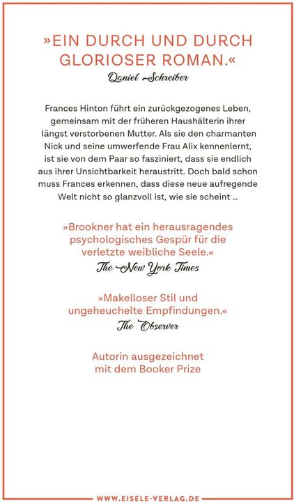 Produktbild Seht mich an (Deutsch, Anita Brookner, Daniel Schreiber, Herbert Schlüter, 2023)