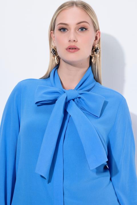 Image du produit Ulla Popken Blouse à manches longues avec châle intégré (42, 44)