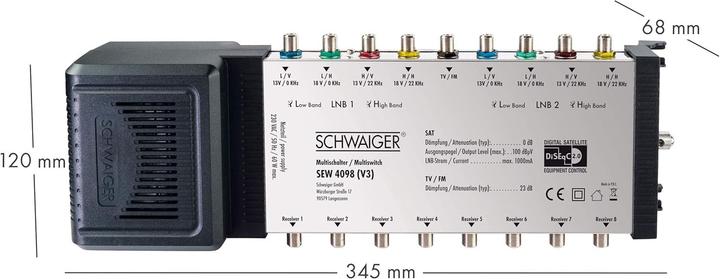 Produktbild Schwaiger SAT Multischalter auf DiSEqC (Multischalter)