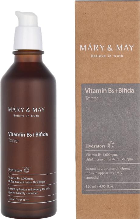 Actual product image Mary&May Vitamin B5 + Bifida Toner 4.05 Fl Oz / 120 ml (Face toner, 120 ml)