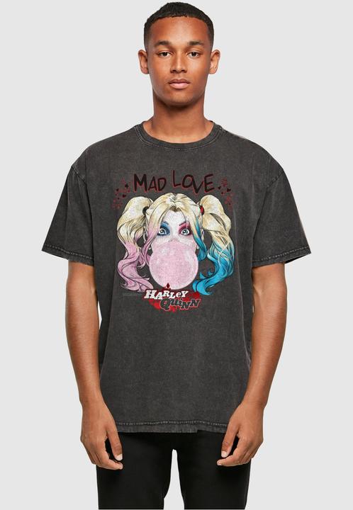 Immagine prodotto Absolute Cult Batman - Harley Quinn Mad Love - Maglietta oversize lavata con acido - 114251 (L)