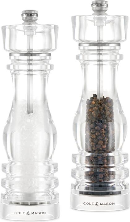 Actual product image Cole & Mason Cole&Mason salt and pepper mill London 22 cm, transparent (Salt, Pepper)