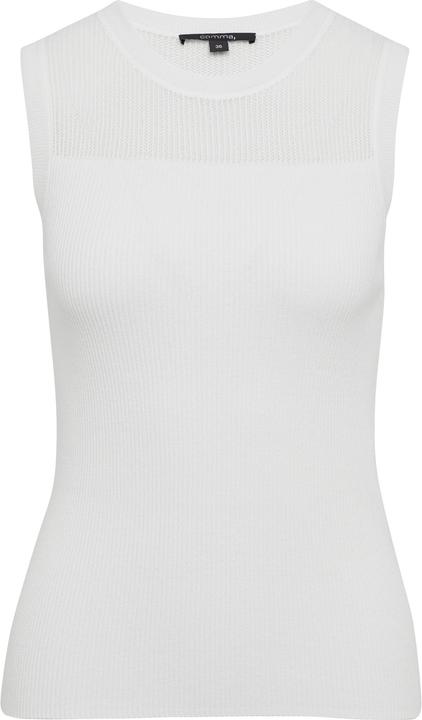 Produktbild Comma Strickpullunder Weiches Stricktop im Slim Fit mit Ajourmuster (44)