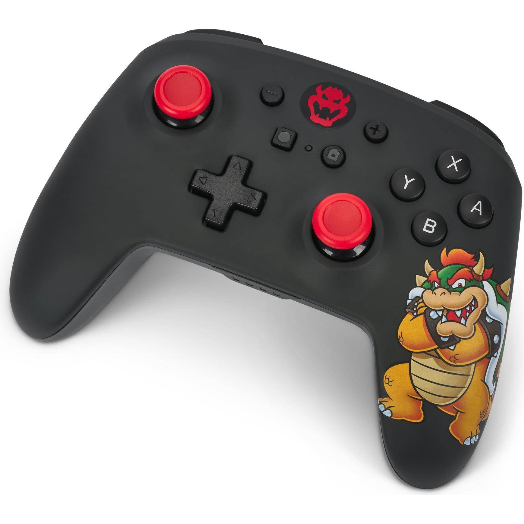 PowerA Wireless Controller King Bowser (Switch Lite, Switch OLED, Switch), Gaming Controller, Mehrfarbig