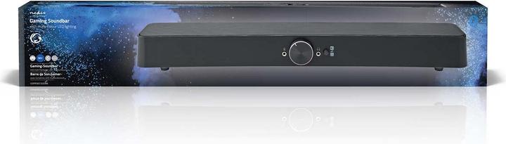 Actual product image Nedis Gaming speakers Speaker channels: 2.0 Power supply via USB 3.5 mm plug 30 W LED L (30 W, 2.0 Channel)