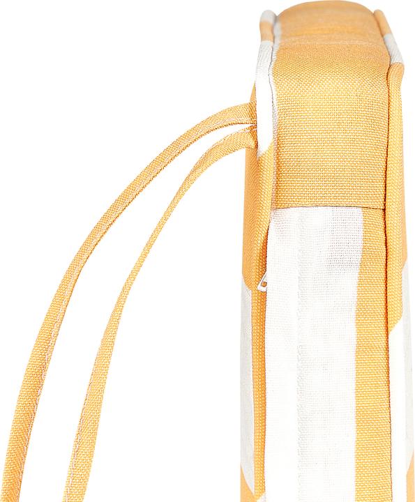 Actual product image Beliani Seat cushion for chair TOLVE set of 6 yellow / white striped 31 x 39 x 5 cm