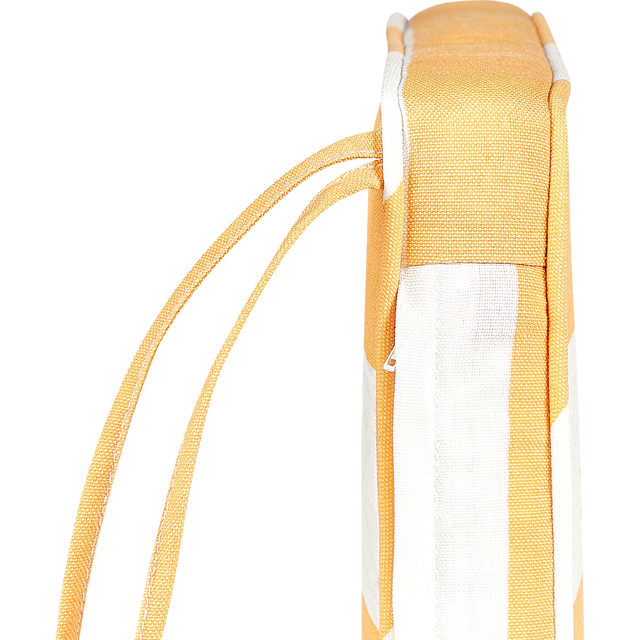 Beliani, Sitzkissen, Sitzkissen für Stuhl TOLVE 6er Set gelb / weiss gestreift 31 x 39 x 5 cm (39 x 31 cm)