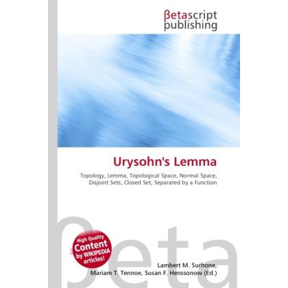 Urysohn's Lemma, Fachbücher