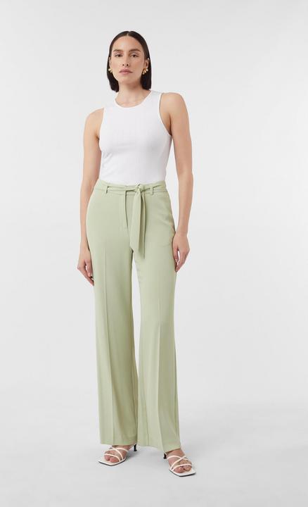 Image du produit Comma Hose Fliessende Wide-Leg-Hose mit Bindegürtel (48)