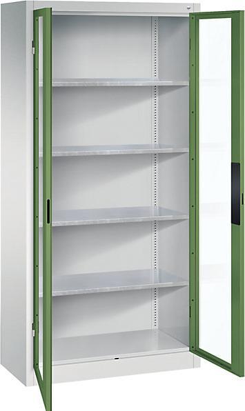 Light grey RAL 7035, Reseda green RAL 6011