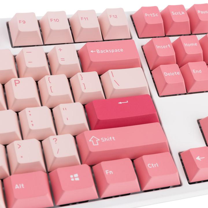 Actual product image Ducky One 3 Gossamer TKL Pink Gaming Keyboard - MX-Blue (US) (US, Cable)