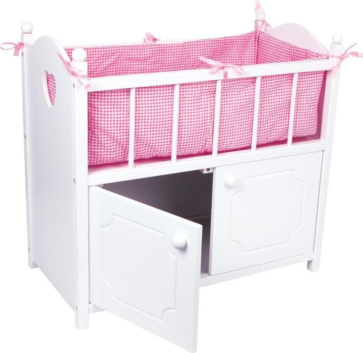 Actual product image small foot Doll bed with wardrobe