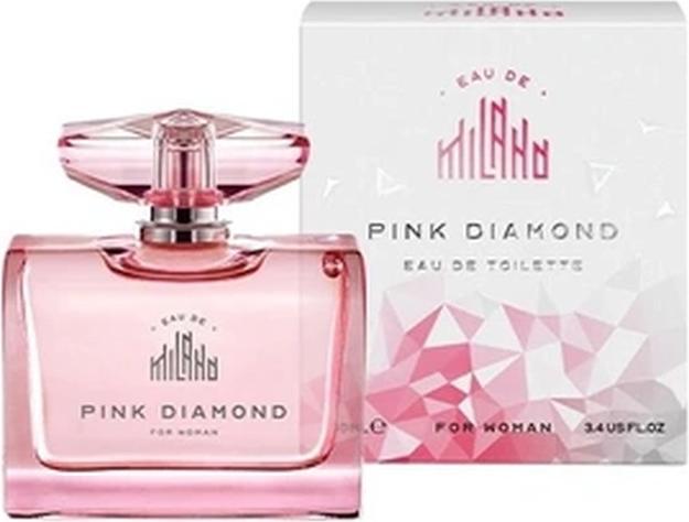 Eau De Milano Pink Diamond Eau De Toilette For Women 100 Ml Spray (Eau de Toilette, 100 ml)