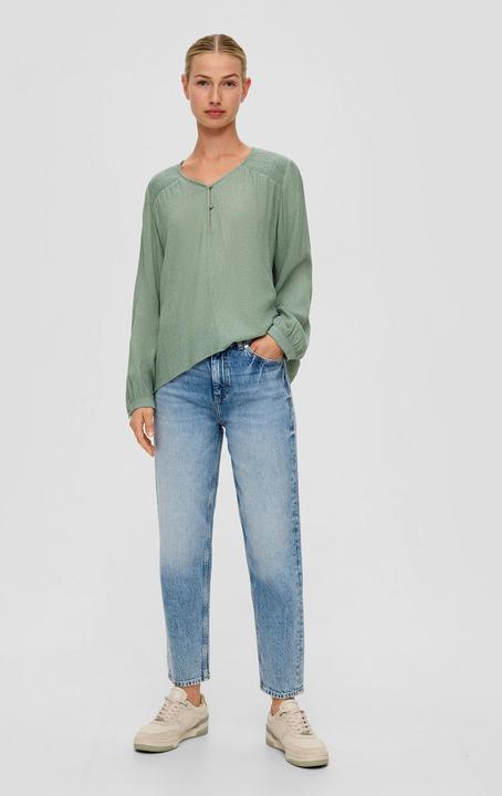 Produktbild s.Oliver Bluse Bluse mit gesmokten Details (34)
