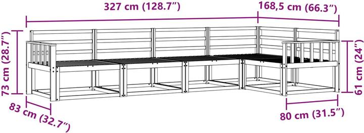 Produktbild vidaXL Gartenmöbel Set