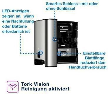 Immagine prodotto Tork Distributore a sensore Matic per asciugamani in rotolo H1, prelievo senza contatto di un singolo