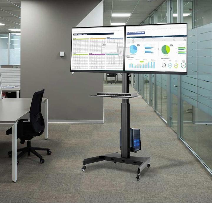 Produktbild Techly TV Trolley für für 2x LCD LED TV 13-32" Dual (32", 8 kg)