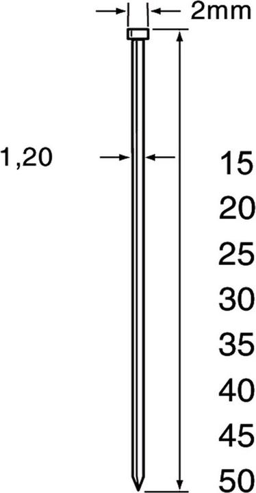 Productafbeelding Dutack Mini brad SKN12 40mm - 5000 Stuks