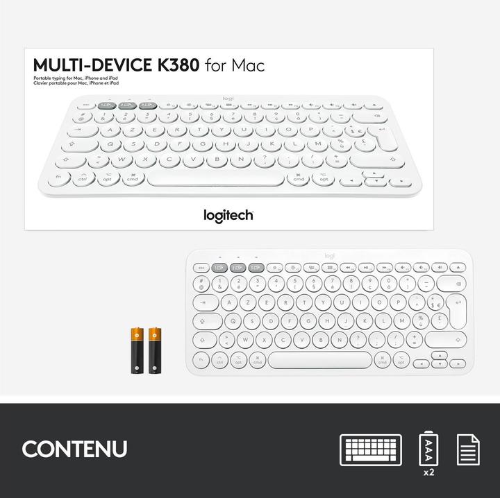Produktbild Logitech K380 for Mac (CH, Kabellos)