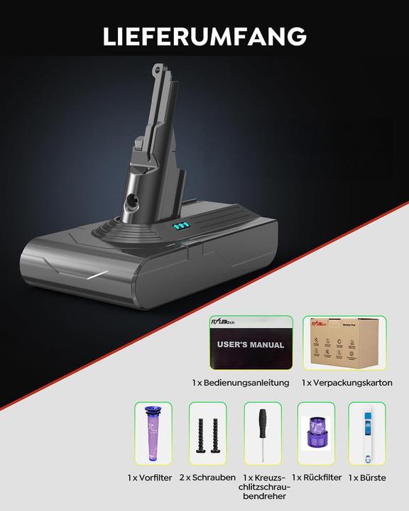 Produktbild Flylinktech Ersatzakku für V8