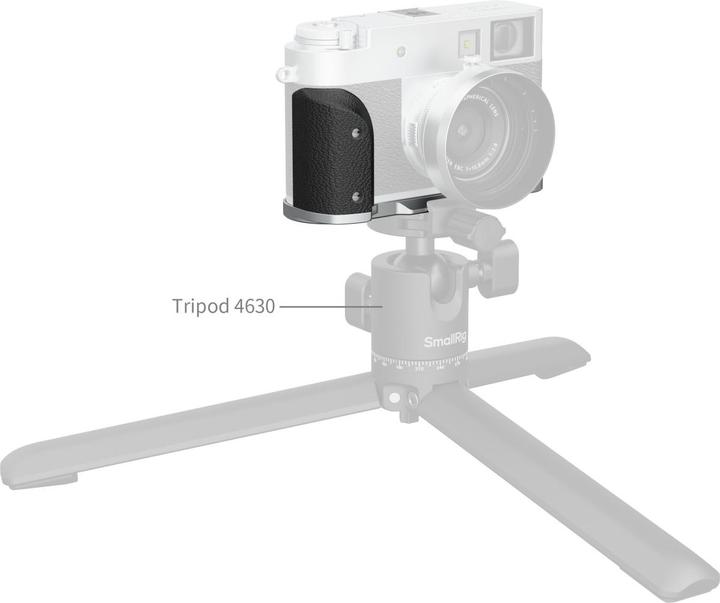 Produktbild SmallRig L-Winkel mit Silikon-Griff, Detailfarbe: Silber