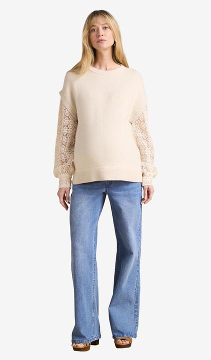 Produktbild Envie de Fraise Umstandspullover mit Ärmeln aus Spitze, Recycling-Polyester (36, 38)