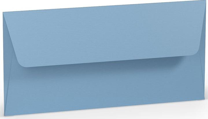 Actual product image Rössler Envelope DL SF d'blue ribbed (110 x 220 mm, dl, 5x)