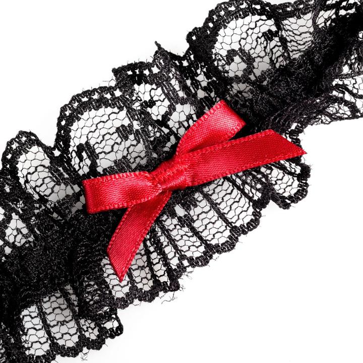 Actual product image Easytoys Lace Garter - Black (One size)