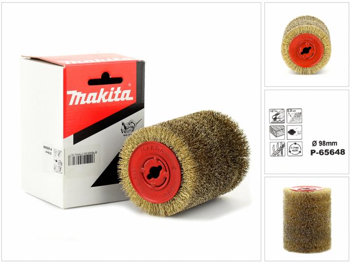 Produktbild Makita Stahldrahtbürste Vermessingt
