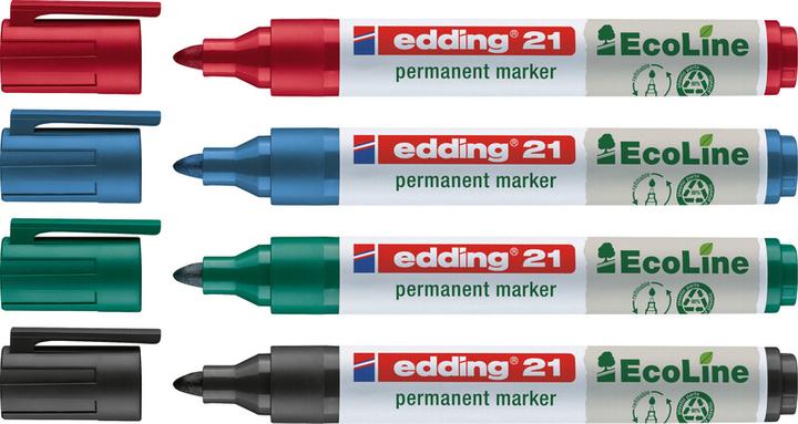 Produktbild Edding Permanent Marker 21 (Schwarz, 3 mm, 1 x)