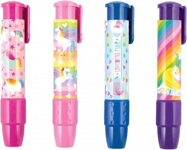 Actual product image Kolorowe Baloniki Mechanischer Radiergummi zum Radieren von Einhörnern