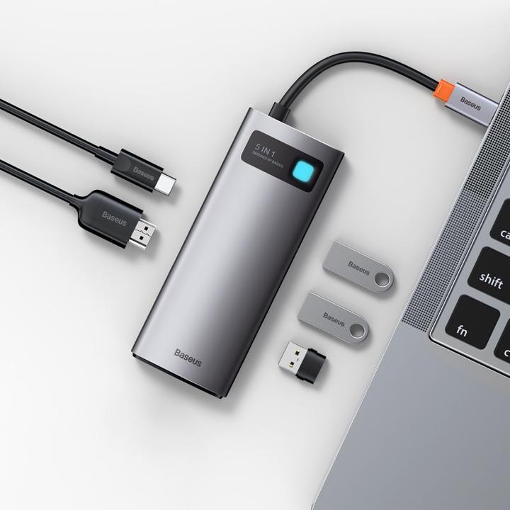 Produktbild Baseus Metal Gelam Series (USB-C, 5 Ports)