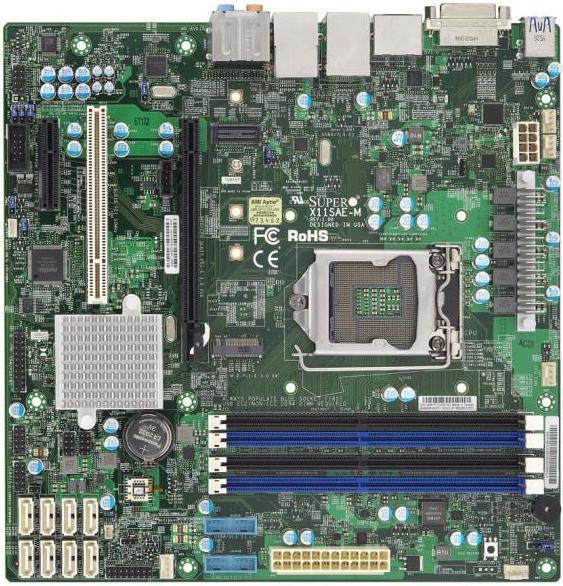 Actual product image Supermicro Mbd-X11sae-M-O (LGA 1151, Intel C236, mATX)