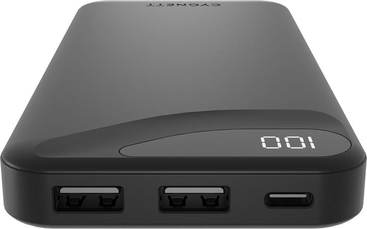 Actual product image Cygnett POWER BANK 10000MAH BLACK 3 DEVICE 1 USB-C 2 USB-A DISPLAY (10000 mAh, 15 W, 37 Wh)