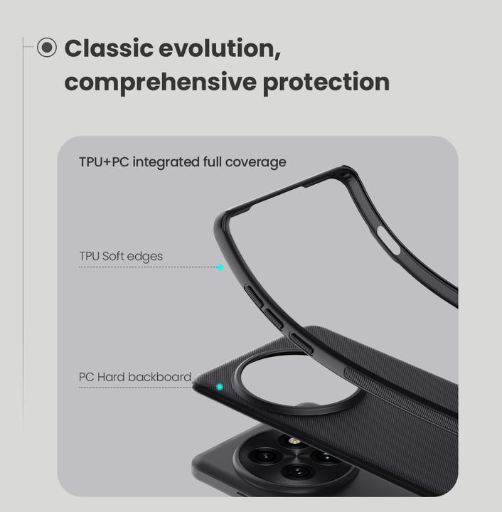 Actual product image OnePlus Back panel cover - Nillkin Super Frosted PRO Back Cover for 13 Black (OnePlus 13)